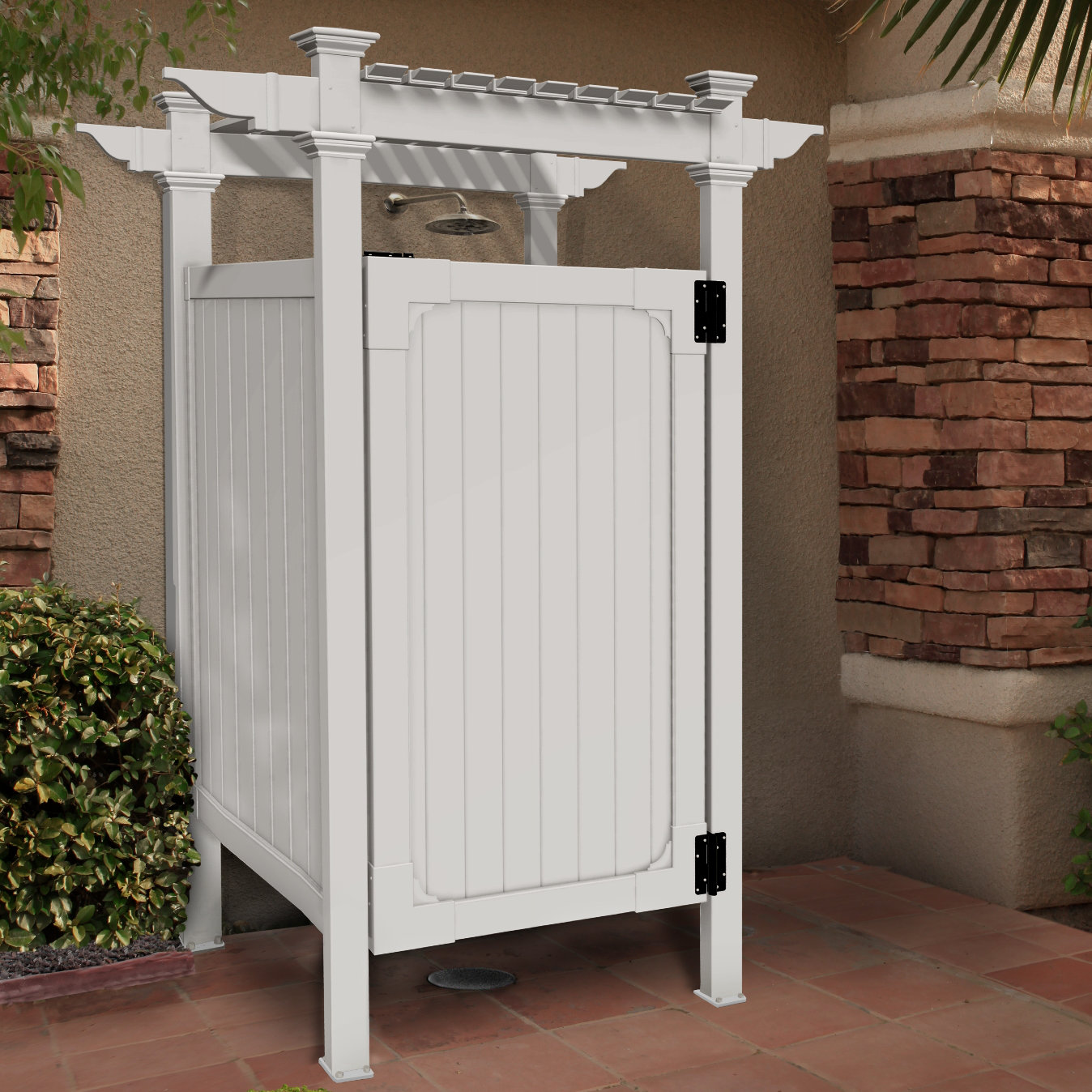 Zippity Outdoor Products Hampton Outdoor Shower Enclosure Reviews   Hampton Outdoor Shower Enclosure 